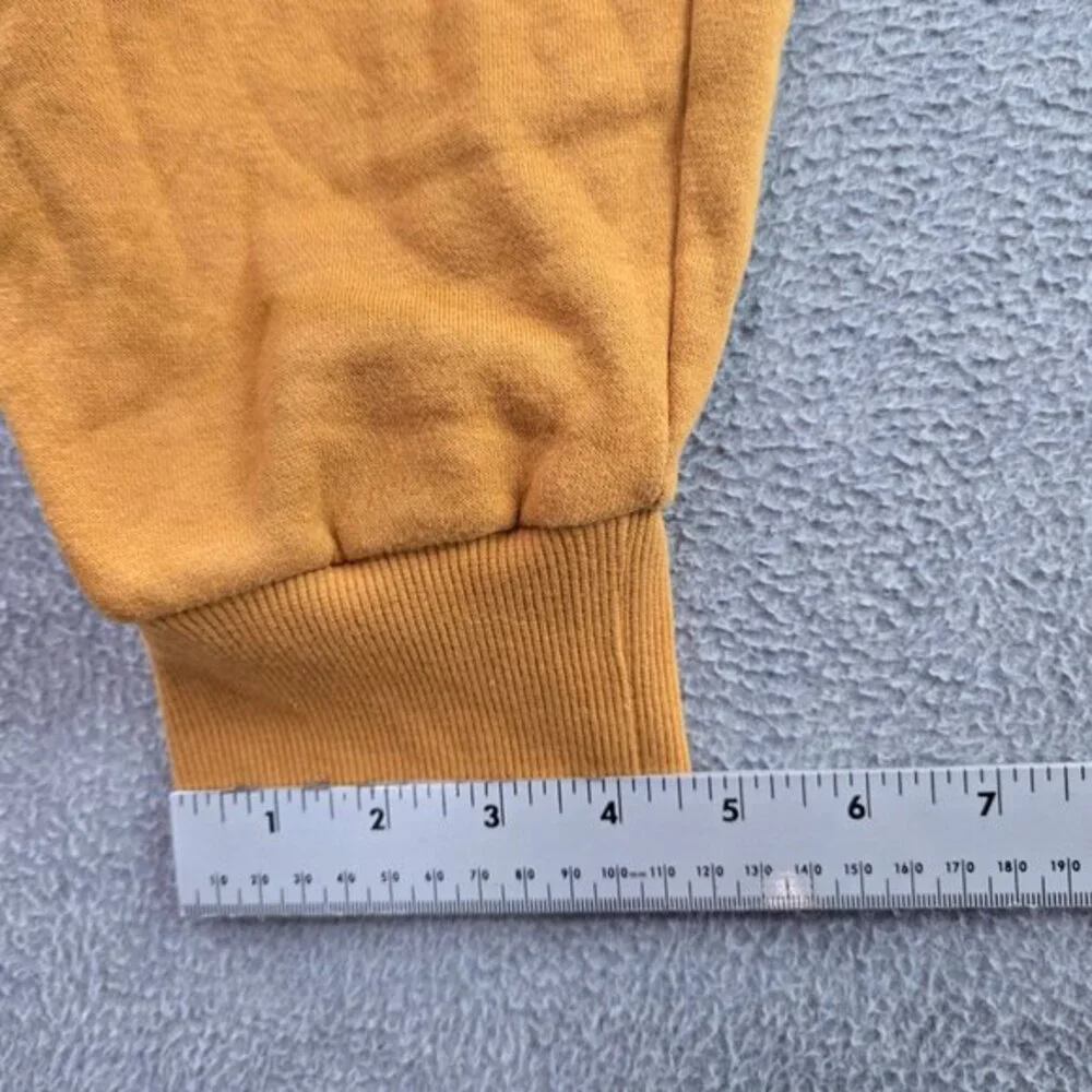 True‎ Religion Pants M Yellow Back Pocket Drawstring Jogger Logo Pockets READ